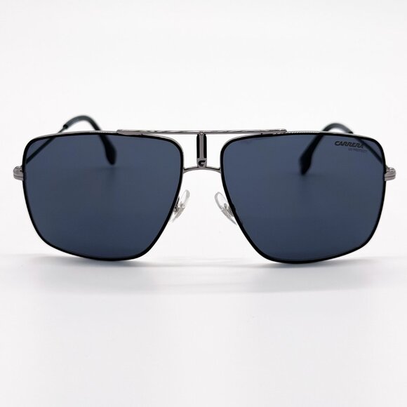 NEW CARRERA 1006/S 0TI7 SUNGLASSES MEN SILVER BLACK AVIATOR EYEWEAR CARRERA - Picture 2 of 6